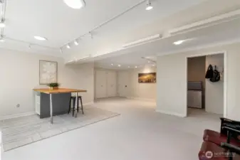 Solar tube light, along with windows, let in lots of natural light making this a great space!