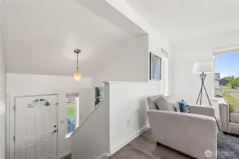 Bright and open entryway.
