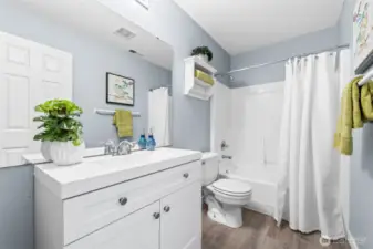 Full bathroom downstairs.