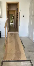 Ramp from garage into house
