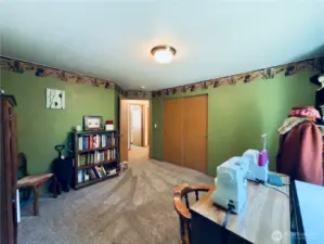 Third bedroom, large closet, wall to wall carpet