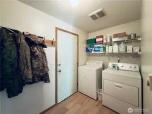Laundry / Mud room leading to the two car garage
