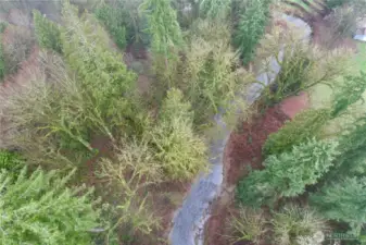 Creek access on the 5.75 acres, trees, secluded