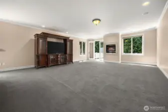 huge bonus room with wet bar