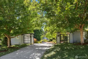Entrance to the property across the street