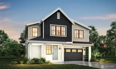 plan 2552 elevation A artists rendering