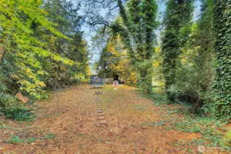 very large side yard