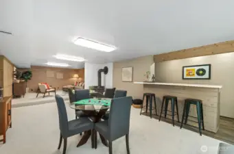 Looking back toward the media area. This is a wonderful space for play, entertaining, watching TV and relaxing.