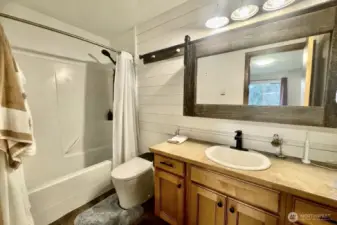 The primary bathroom.