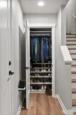 Entry Coat Closet w/ Custom Shelving