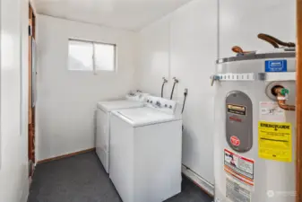 Spacious utility room