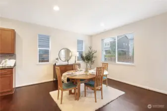 Dining area with lots of natural light