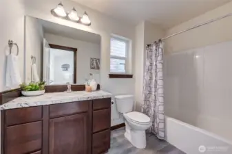 Primary en-suite bath.