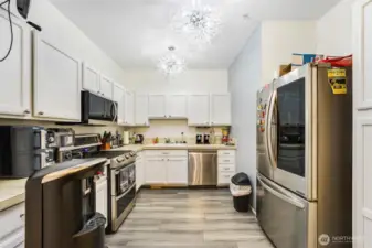 Kitchen with newer Stainless Steel appliances