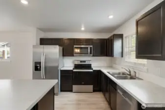 Stainless Steel Appliances and Plenty of Counter/cabinet space