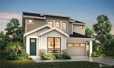 Plan 2368 elevation B rendering