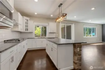 Extra storage in the island