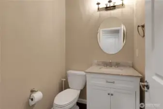 Downstairs half bath
