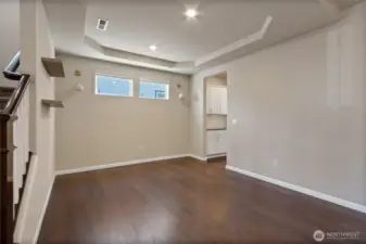Dining room with vutler pantry to the far right