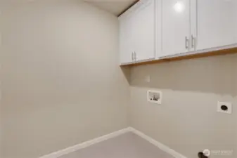 Upstairs laundry room