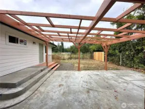 Concrete patio