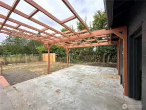 Concrete patio
