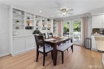 Dining with built in storage