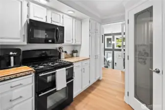 Kitchen with pantry