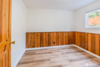 Den off of Family room