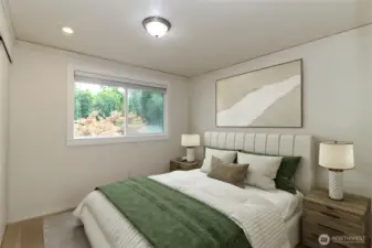 Bedroom 2 - virtually staged