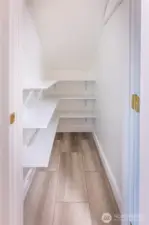 Walk in pantry.
