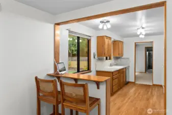 View from the dining room