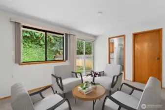 Family room (virtually staged)