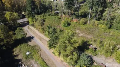 Looking toward 82nd, driveway view