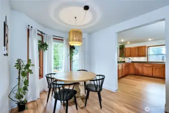 Dining area just off kitchen