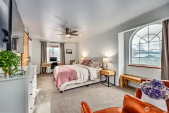 Primary suite with plenty of room for relaxing