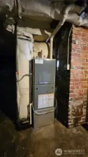Forced air high efficiency furnace.