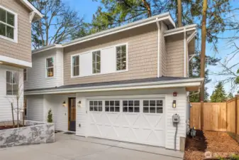 Full-sized two-car garage