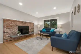 Another way to look at this room is a cozy "sitting room" off the dining area.