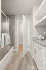 Main floor hall bathroom