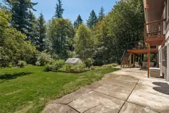 Lots of room on the lower level patio