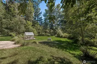 Enjoy the greenhouse, with plenty of room to add raised garden beds if you choose!