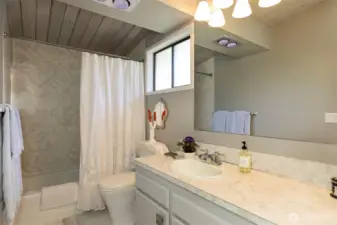 Primary full bath.