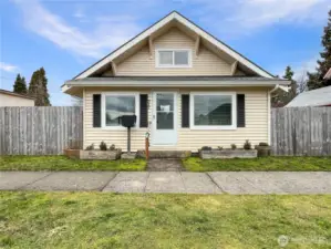 fenced and a finished porch area. Plenty of sidewalks around the neighborhood to take a walk.