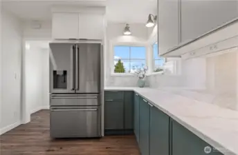 kitchen looking towards mud room/side door
