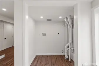 Lower level laundry
