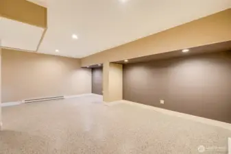 Great spot for a theater room, game room, or extra living space.
