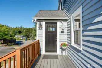 Back entrance into mudroom.