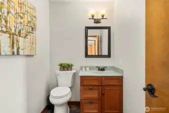 Main floor half bath
