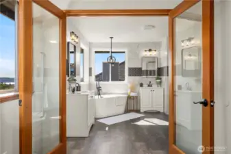 Stunning, spa-like 5pc Primary bath